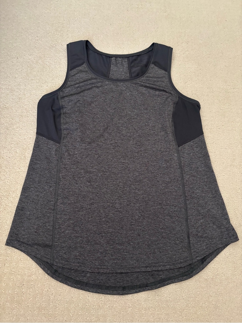 Women’s Performance Active Workout Tank Top - Charcoal Gray Sleeveless Top